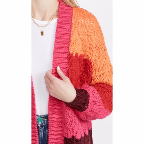 NEW Farm Rio Striped Cardigan Multi Small - Picture 7 of 17